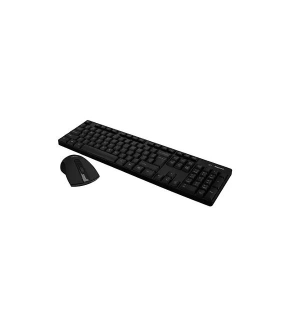 Philips SPT6501B C501 Siyah Kablosuz Set 1000dpi Q Standart Klavye + Mouse Set (10mt)