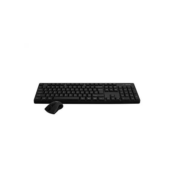 Philips SPT6501B C501 Siyah Kablosuz Set 1000dpi Q Standart Klavye + Mouse Set (10mt)