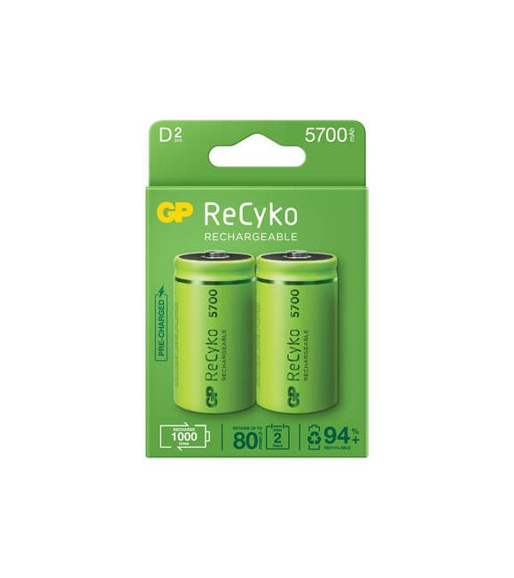 Gp 5700 mAh Kalın Şarjlı Kalın Pil 2 li Kart D Boy GP570DHCBMTR-2EB2