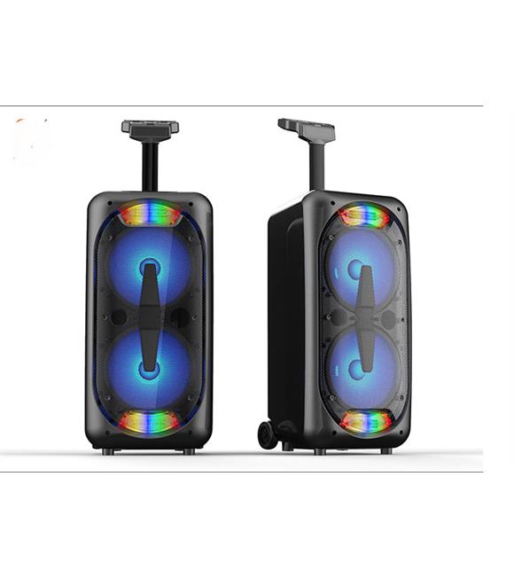 Mikado MD-801KP 3.7V2400mAh 30W Bluetooth-USB-TF-FM-Led Işıklı Kablolusuz Mikrofonlu Toplantı Anfisi