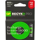 Gp AAA 850 mAh Şarjlı İnce Kalem Pil  4+2'li Paket Recyko GPHCH83BOK