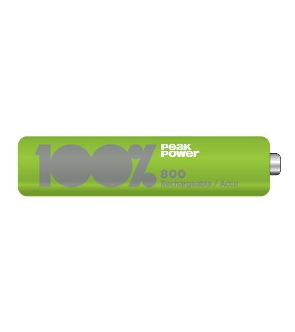 Peak Power AAA Boy İnce Kalem Pil Şarjlı 800mAh 4'lü Paket 80AAAHCMTK