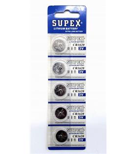 Supex CR1620-C5 3V Lityum Düğme Pil 5'li Paket