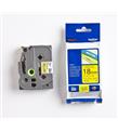 BROTHER P-TOUCH TZE-253 TZE-TAPE 24 MM BEYAZ ÜZERİNE MAVİ LAMİNASYONLU ETİKET