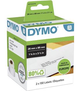 DYMO S0722370 LW Adres Etiketi, 260 etiket 89 x 28 mm (99010)