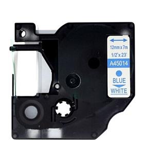 DYMO D1 Beyaz-Mavi Yedek Şerit 12mm x 7mt 45014