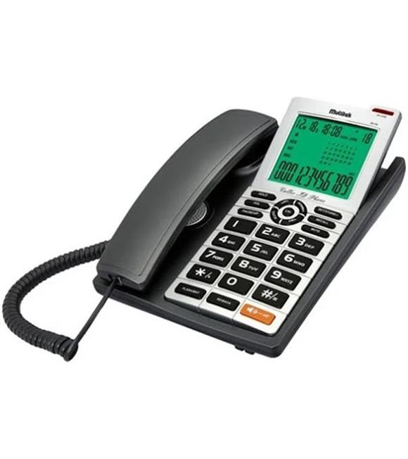 Multitek MC 140 Siyah Ekranlı Arayan Numara Gösteren Handsfree Masa Üstü Telefon