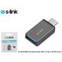 S-link SL-TAOTG20M Gümüş Metal Gövde USB F to Type C M OTG Çevirici