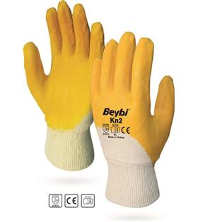 Beybi Pamuk Nitril PMK KN2 9 Beden Eldiven 12li Paket EN388 (3121X)