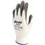 Beybi Nitril Poly PN72 10 Beden Beyaz Gri Eldiven 12li Paket