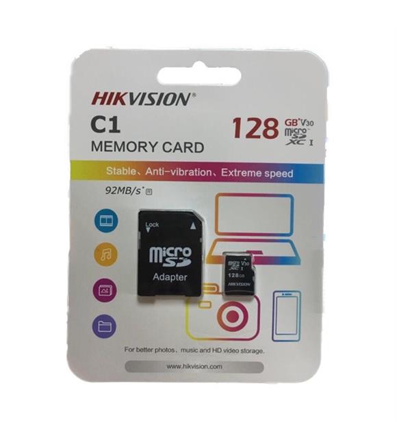 Hikvision HS-TF-C1-128G microSDXC™-128G-Class 10 and UHS-I  - 3D NAND MicroSD Hafıza Kartı_1