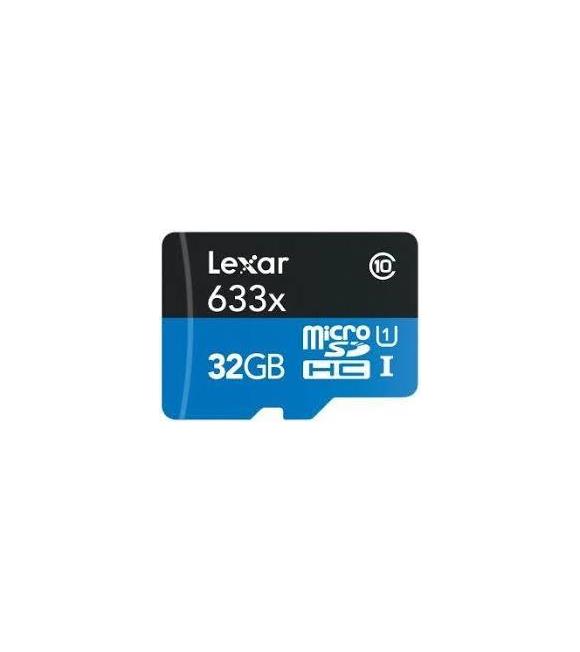 Lexar V10 32GB Micro Sd Kart 633X-100-20 UHS-1 C10 Adaptörlü LSDMI32GBB633A