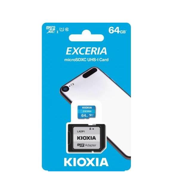 Kioxia 64GB Exceria microSDXC UHS-1 C10 100MB-sn Hafıza Kartı