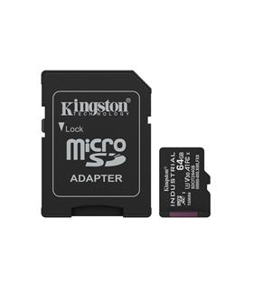 Kingston SDCIT2-64GB 64GB microSDXC Industrial C10 A1 pSLC Card + SD Adapter Hafıza Kartı