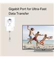 Tp-Link TL-PA7017P 1000 Mbps Gigabit Priz Girişli Powerline Adaptör_1)