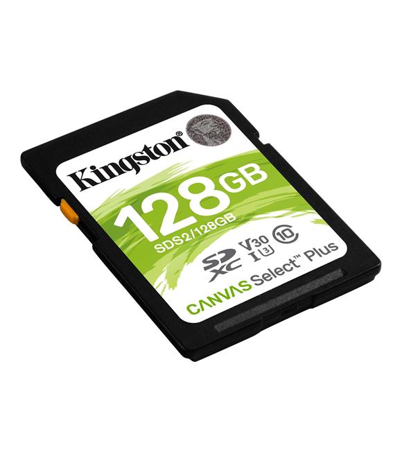 Kingston SDS2-128GB 128GB SDXC Canvas Select Plus 100R C10 UHS-I U3 V30 Hafıza Kartı