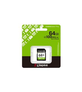 Kingston SDS3-64GB 64GB SDXC Canvas Select Plus Gen3 100MB-s C10 UHS-I U1 V10 Hafıza Kartı