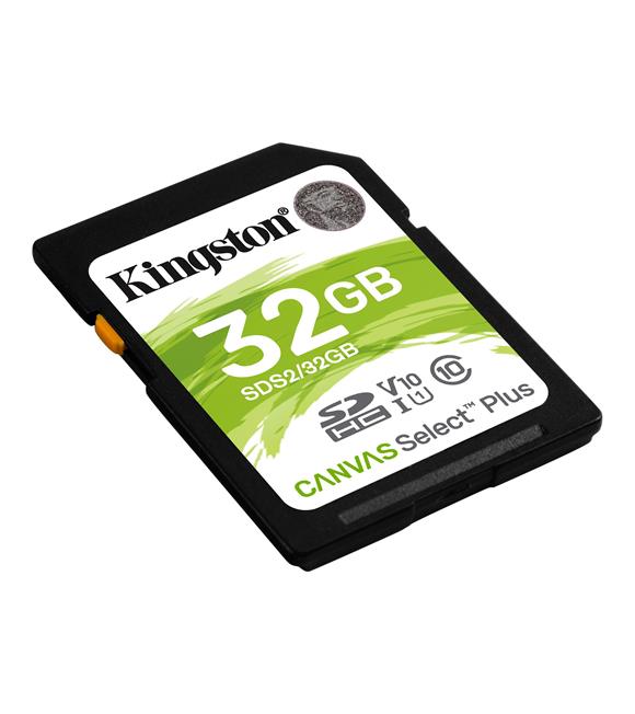 Kingston SDS2-32GB 32GB SDHC Canvas Select Plus 100R C10 UHS-I U1 V10 Hafıza Kartı
