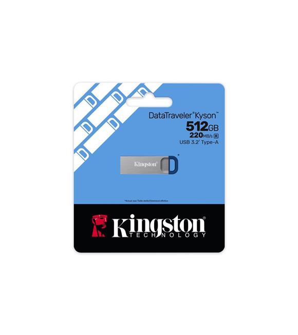 Kingston DTKNG2-512GB 512GB DataTraveler Kyson 220MB-s Metal USB 3.2 Gen 1 Flash Bellek USB Bellekler