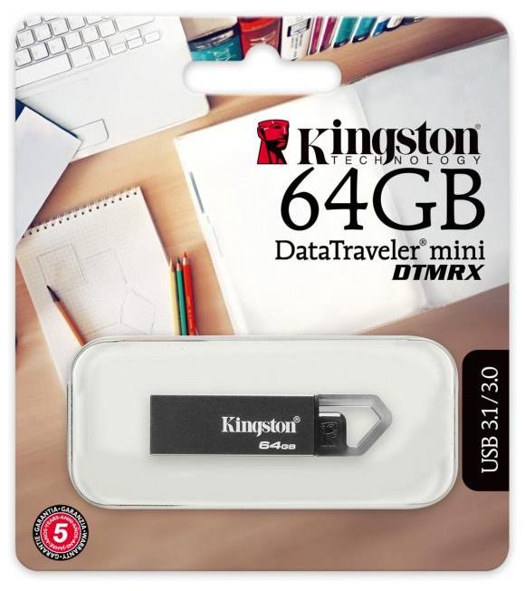 Kingston DTMRX 64 Gb Usb 3.1 Metal Kasa Flash Bellek DTMiniRx