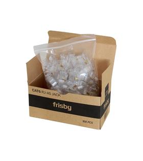 Frisby FNW-RJ4526N Cat5 100lü rj45 Konnektör Yeni Nesil Delikli
