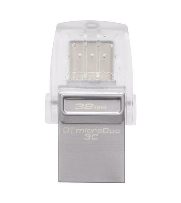 Kingston DTDUO3C-32GB DT microDuo 3C, USB 3.0-3.1 + Type-C Çift Taraflı Flash Bellek