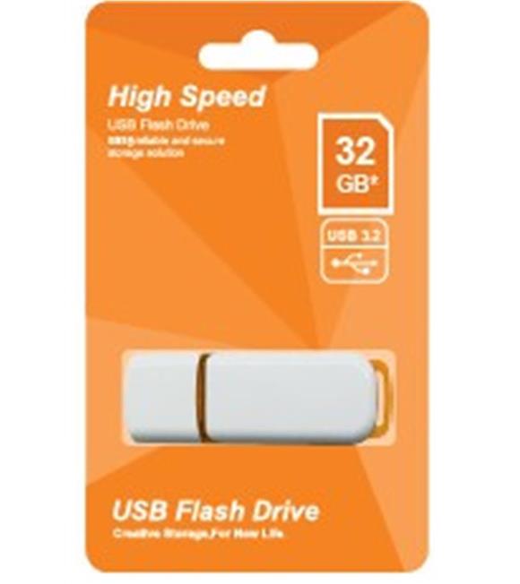 Elba 32GB Plastik Beyaz-Turuncu 3.2 USB Flash Bellek