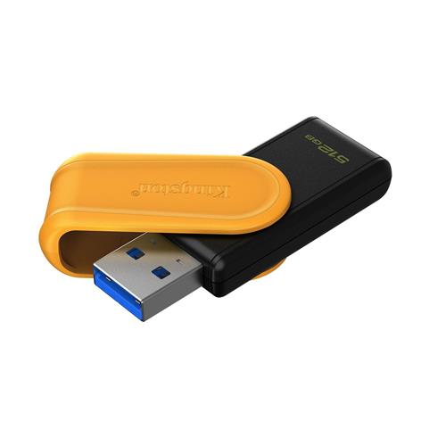 Kingston DTXS-512GB 512GB Portable USB 3.2 Gen1 DataTraveler ExodiaS (Black-Yellow) Flash Bellek Kategorilere Göre İndirimler Ve Fırsat Ürünleri