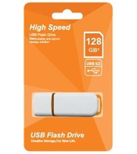 Elba 128GB Plastik Beyaz-Turuncu 3.2 USB Flash Bellek