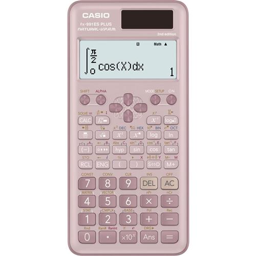 Casio FX-991ES Plus Pembe 2. Versiyon Bilimsel Fonksiyonlu Hesap Makinesi Yaza Özel