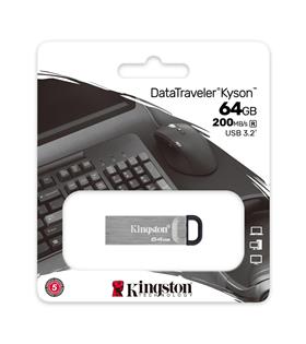 Kingston DTKN-64GB 64GB DataTraveler Kyson 200MB-s Metal USB 3.2 Gen 1 Flash Bellek
