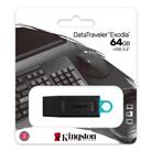 Kingston DTX-64GB 64GB USB3.2 Gen 1 DataTraveler Exodia (Black + Teal) Flash Bellek_1
