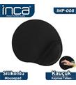 Inca IMPS-008 Sılıcone Siyah Mouse Pad (kaymaz taban)