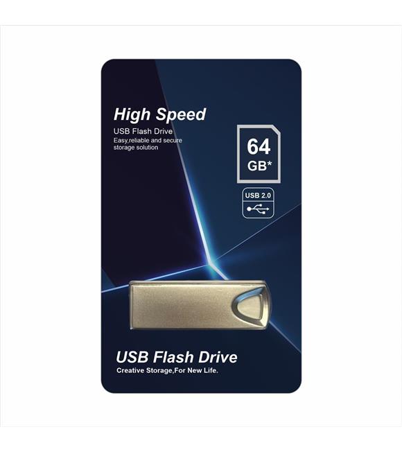 Elba 64GB Metal 2.0 USB Flash Bellek