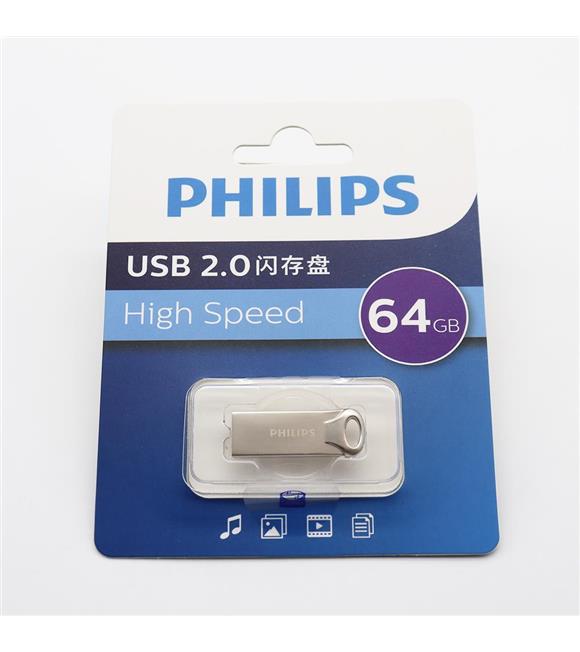 Philips 64GB USB 2.0 Metal Flash Bellek