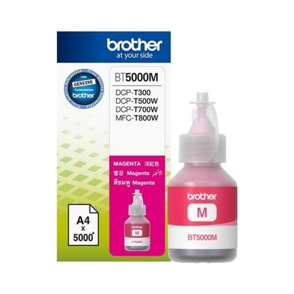 Brother BT5000M Magenta Kırmızı 5.000 Sayfa Şişe Mürekkep DCP-T300-310-500-510-700-710 MFC-T800
