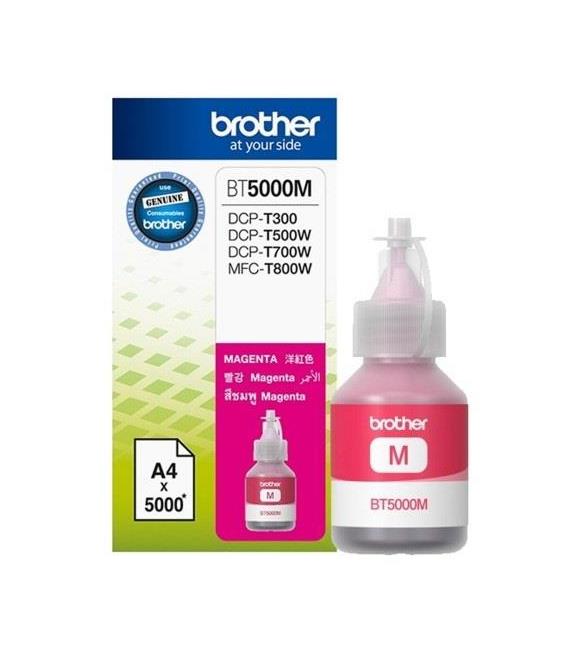 Brother BT5000M Magenta Kırmızı 5.000 Sayfa Şişe Mürekkep DCP-T300-310-500-510-700-710 MFC-T800