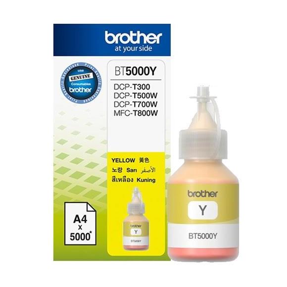 Brother BT5000Y Yellow Sarı 5.000 Sayfa Şişe Mürekkep DCP-T300-310-500-510-700-710 MFC-T800-810
