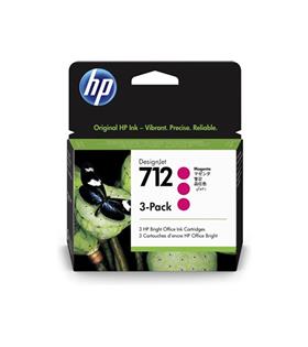 HP 712 Magenta Kırmızı 29ML 3Lü Paket Plotter Kartuşu 3ED78A