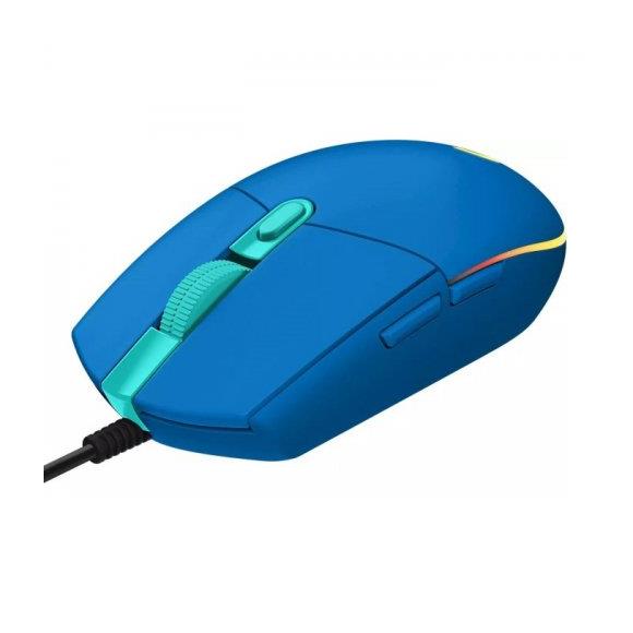 Logitech 910-005801 G102 LightSync Mavi 8000DPI 6 Tuş Optik RGB Blue Kablolu Gaming (Oyuncu) Mouse