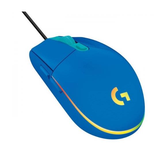 Logitech 910-005801 G102 LightSync Mavi 8000DPI 6 Tuş Optik RGB Blue Kablolu Gaming (Oyuncu) Mouse