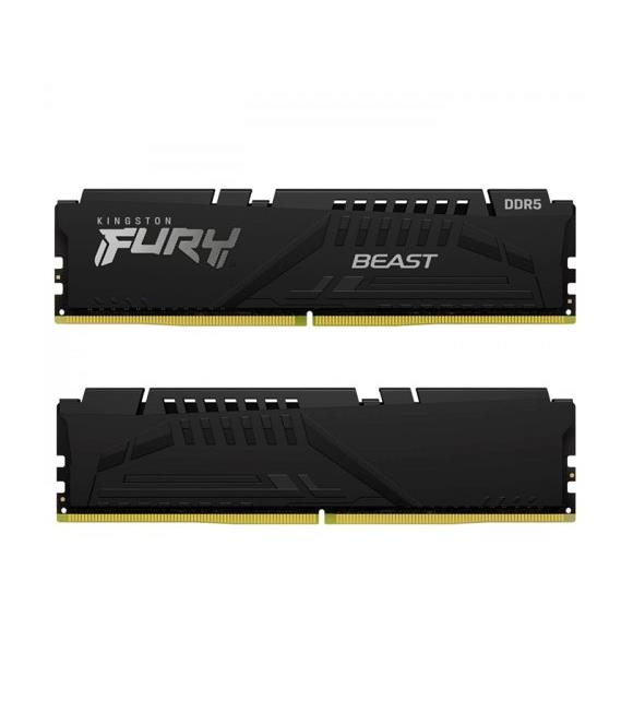 Kingston Fury Beast KF552C40BBK2-32 32GB (2x16GB) DDR5 5200MHz CL40 Siyah Gaming PcRam (Bellek)
