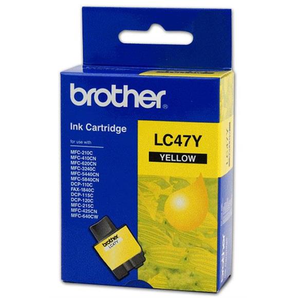 Brother LC-47Y Yellow Sarı 400 Sayfa Kartuş DCP-110-115 MFC-210-215-310-315