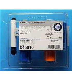 Fargo 045610 DTC1500 YMCk Renkli Ribbon Tek Yüze 500 Renkli Baskı