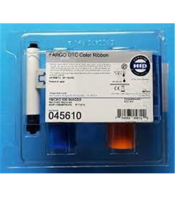 Fargo 045610 DTC1500 YMCk Renkli Ribbon Tek Yüze 500 Renkli Baskı
