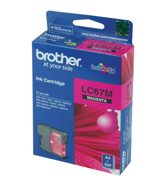 Brother LC-67M Magenta Kırmızı 325 Sayfa Kartuş DCP-185-385 MFC-490-615-790-795-990-5490-5890-6490-6