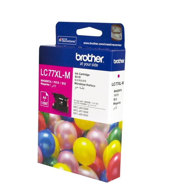 Brother LC-77XLM Magenta Kırmızı 1.200 Sayfa Kartuş MFC-6170-6510-6910 MFJ-J6710DW