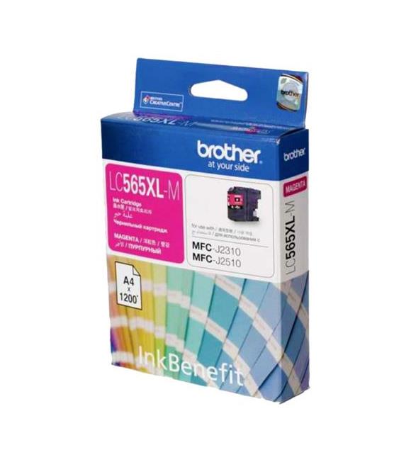 Brother LC565XLM Magenta Kırmızı 1.200 Sayfa Kartuş MFC-J3520-J3720