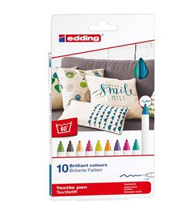 Edding Kumaş Boyama Kalemi 10 Lu Kutu Fun E-4600 Boya Kalemleri