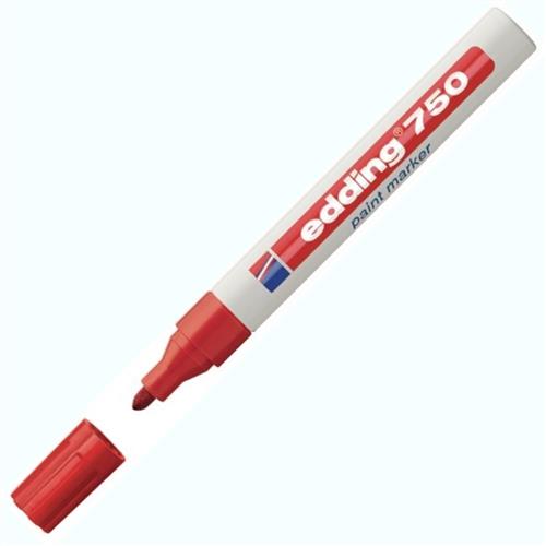 Edding Markör Dekor Boya Yuvarlak Uçlu 2-4 MM Kırmızı 750 Okula Dönüş Kampanyası Boya Gereçleri